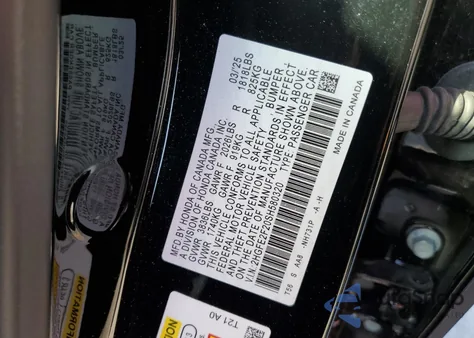 2025 Honda Civic Lx z USA, uszkodzony, nr VIN 2HGFE2F20SH580320